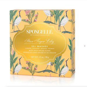 Anthropologie Spongellé Star Tiger Lily Art Chinois Body Wash and Buffer